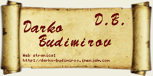 Darko Budimirov vizit kartica